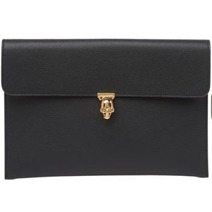 Black Alexander McQueen Skull Clutch